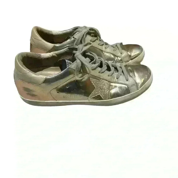 Rose Gold Metallic Golden Goose Sneakers size 8 - Picture 3 of 7